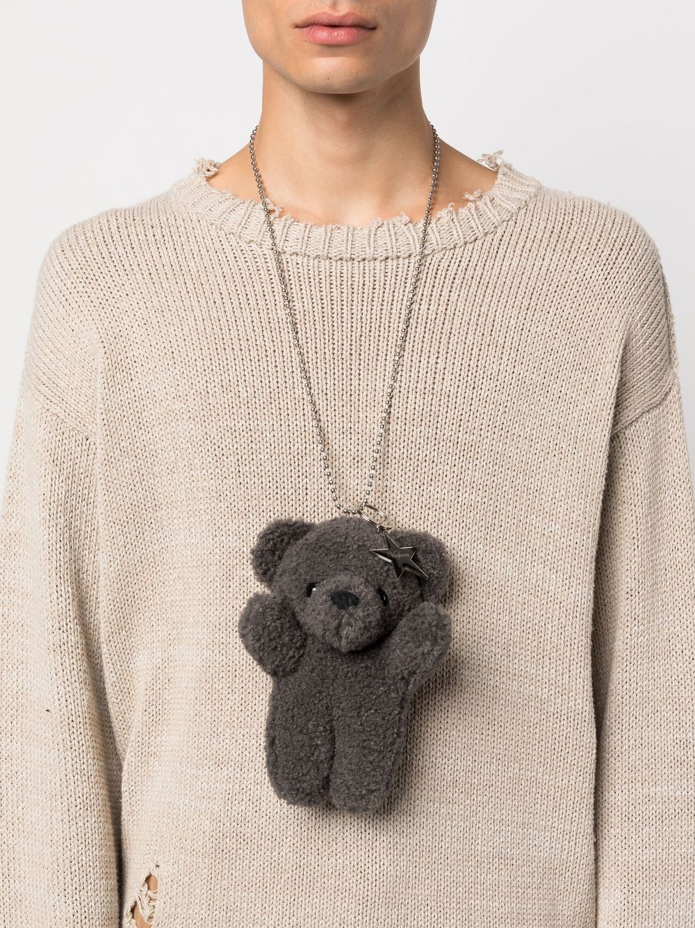 Vaquera Teddy Bear leopard-print Necklace - Farfetch