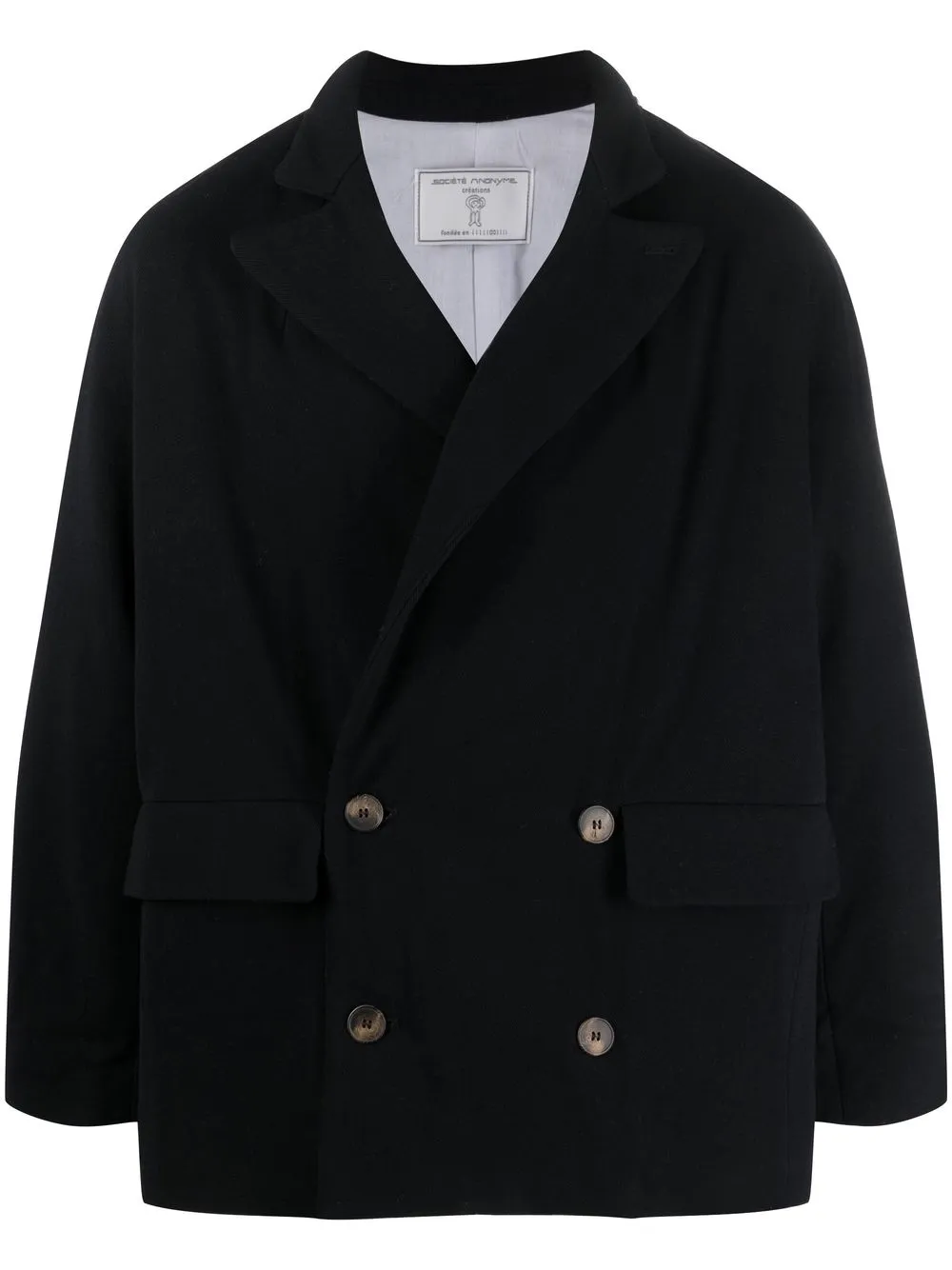 

Société Anonyme double-breasted wool peacoat - Blue