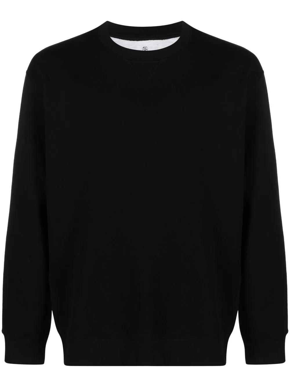 

Brunello Cucinelli long-sleeved cotton jumper - Black