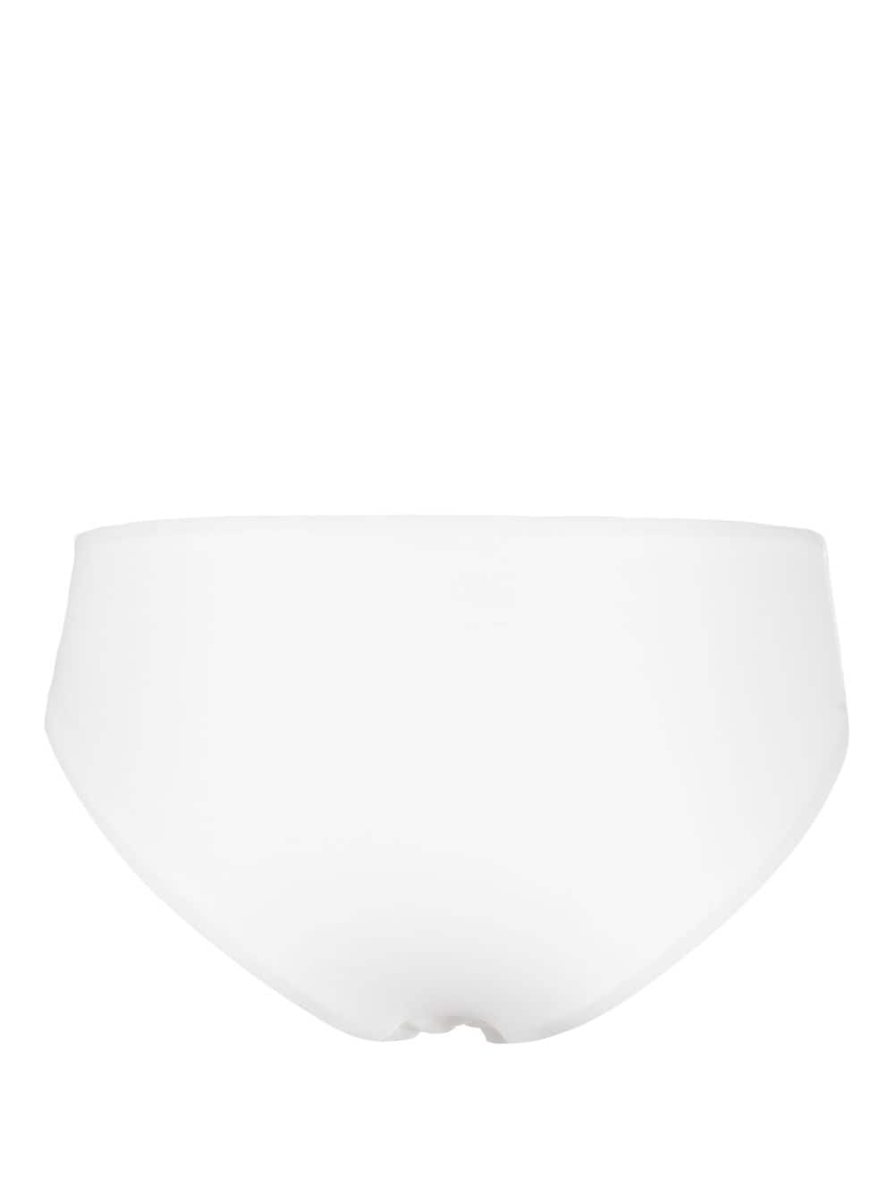 Christopher Esber Orbit ruched bikini bottoms - Wit