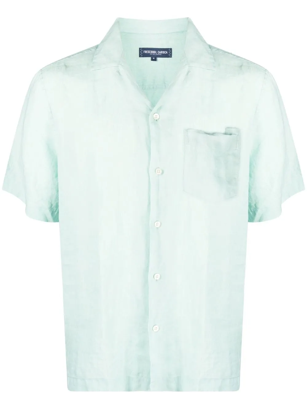 

Frescobol Carioca short-sleeve linen shirt - Green