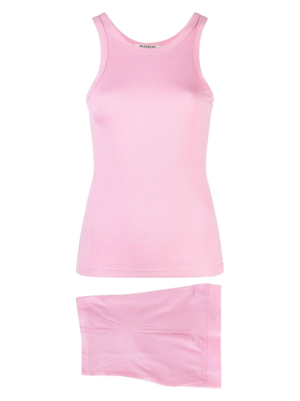 

Maison Essentiele rib-knit short lounge set - Pink