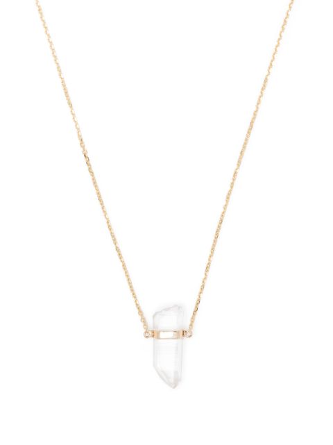 JIA JIA 14kt yellow gold quartz pendant necklace