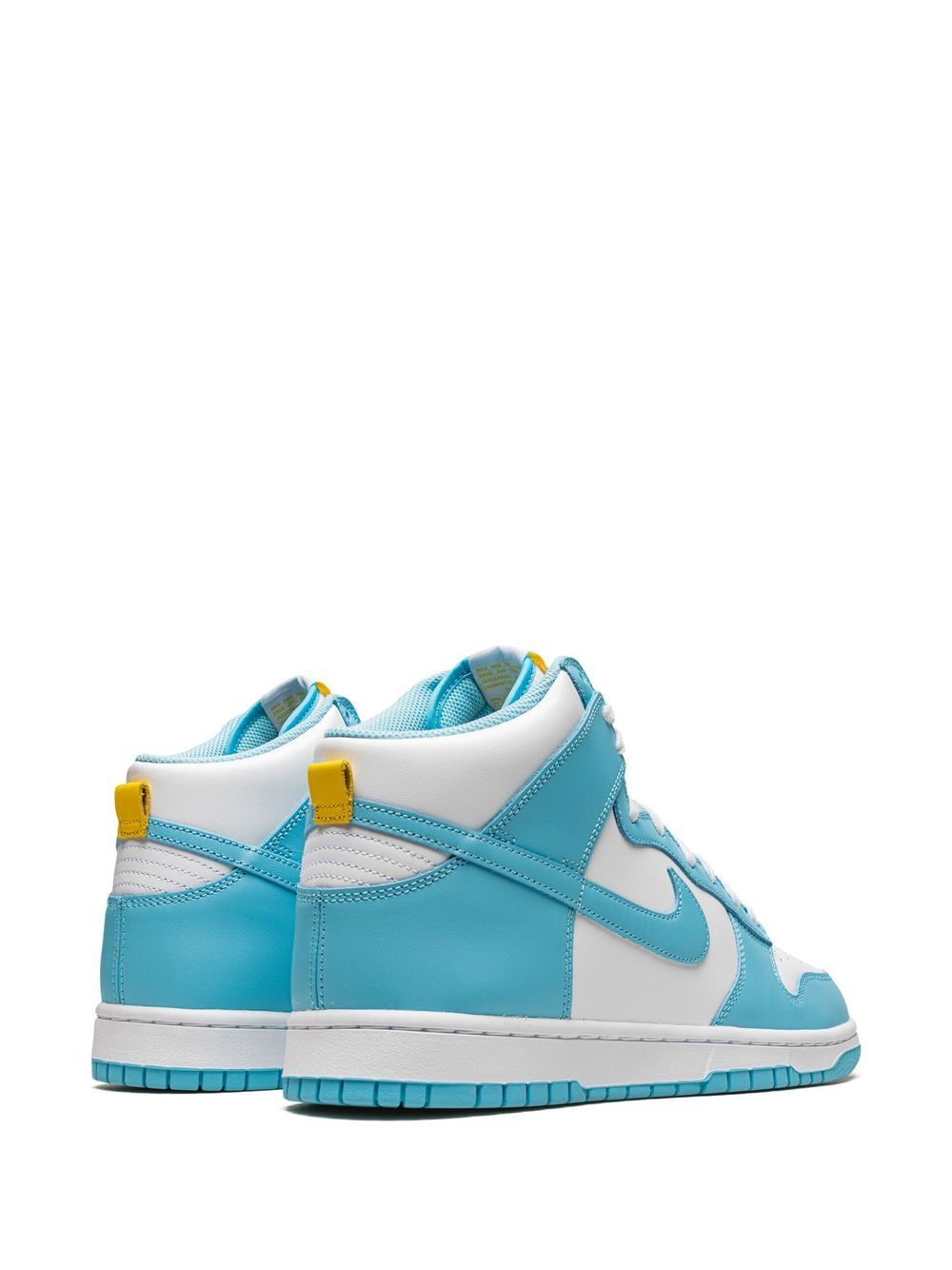 Shop Nike Dunk High "blue Chill" Sneakers In White