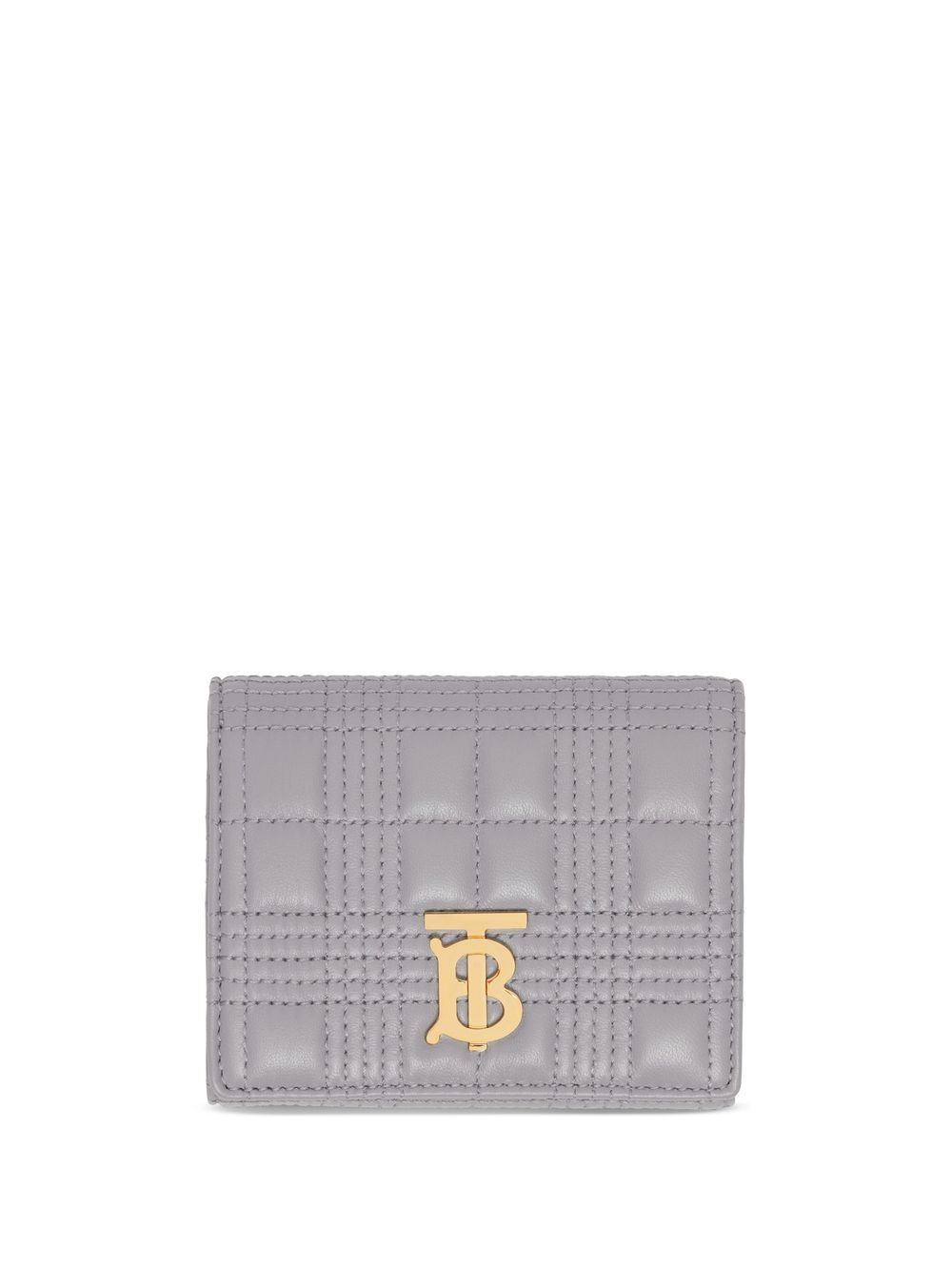 

Burberry TB monogram-plaque quilted purse - Grey