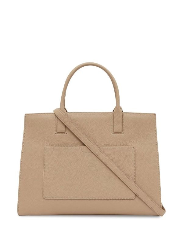 Burberry Pre-owned Women's Faux Leather Tote Bag - Beige - One Size