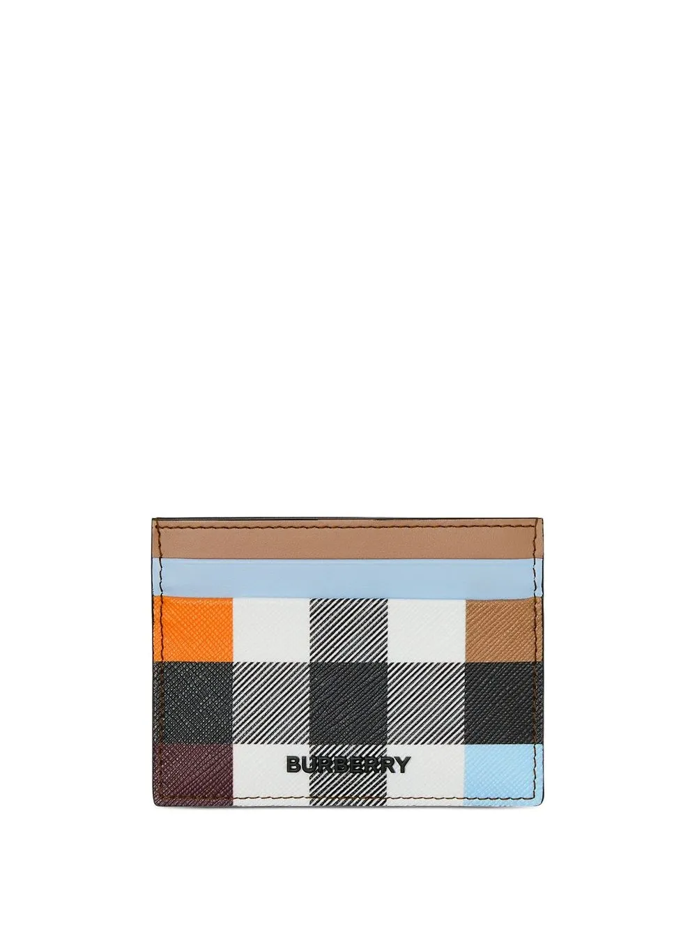 

Burberry tarjetero con diseño color block - Marrón