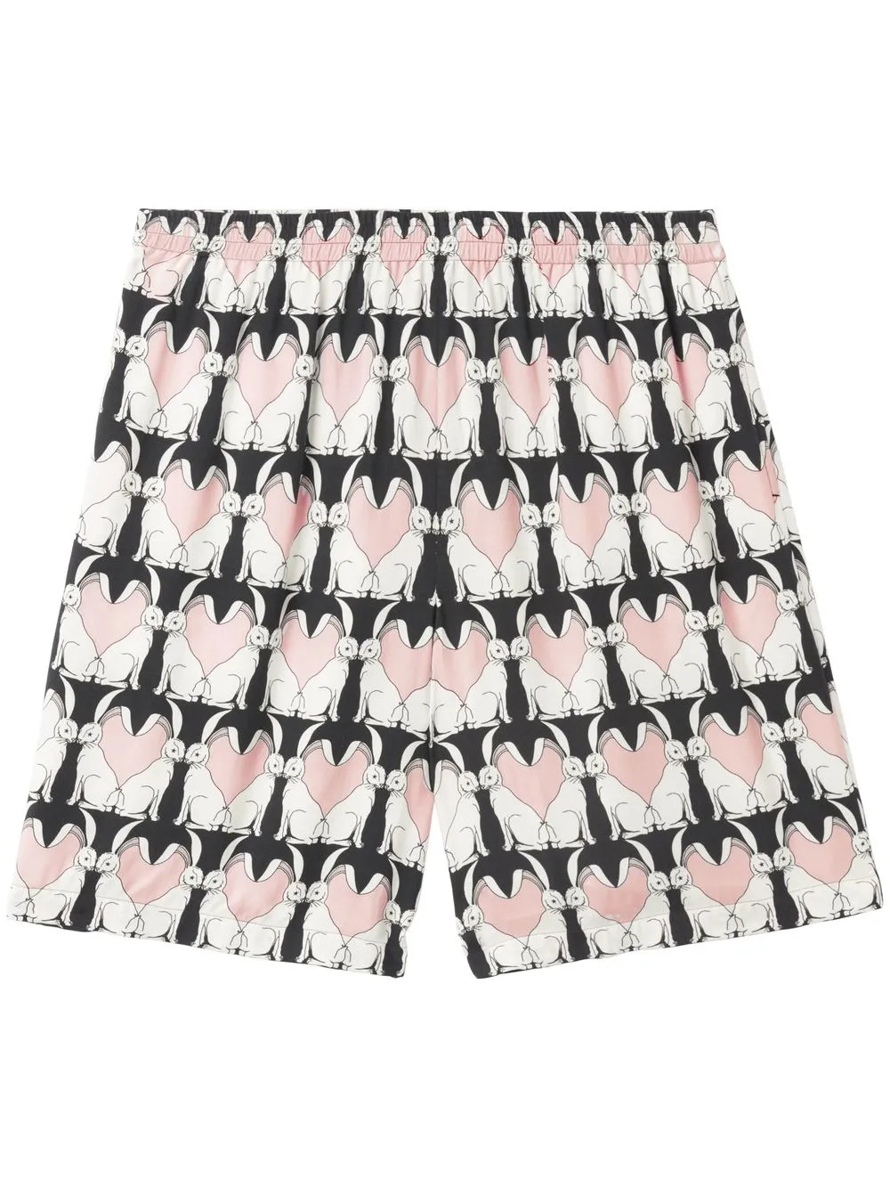 

Burberry rabbit print shorts - Black