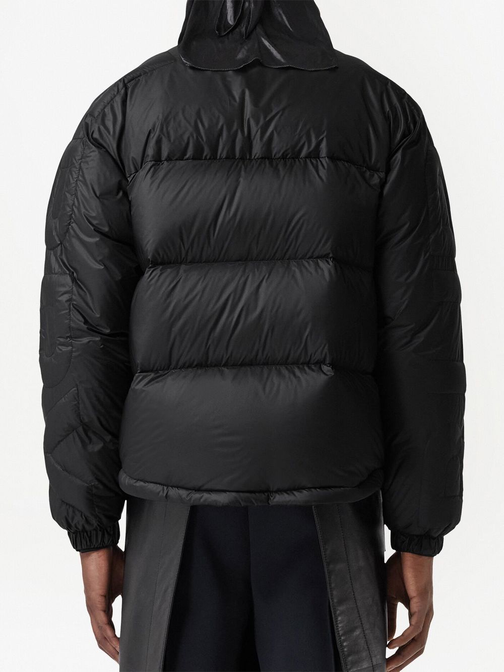Shop Burberry Quilted Zip-up Jacket In Black