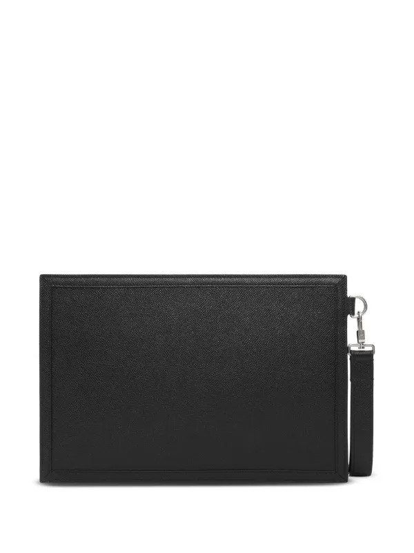 Burberry Logo-Plaque Leather Cardholder