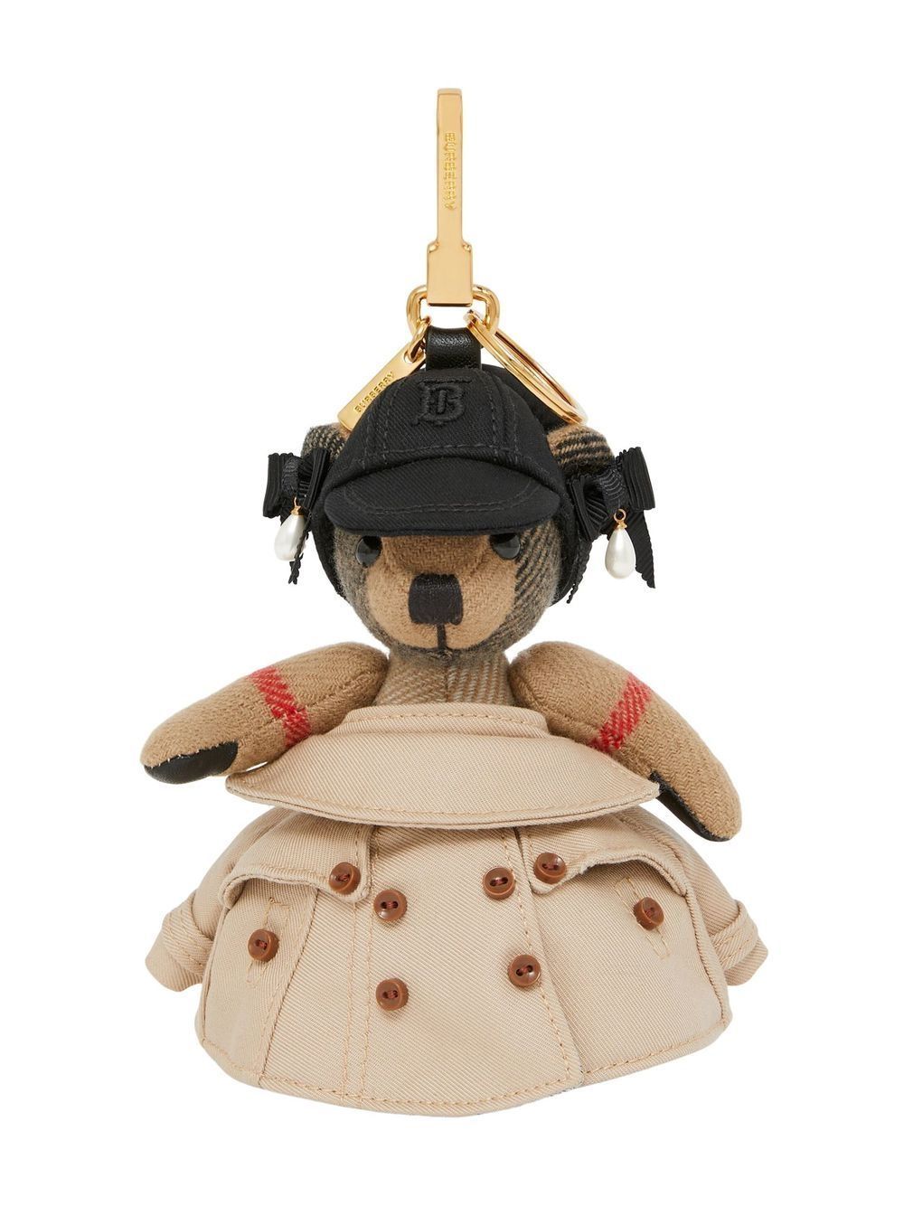 Burberry Thomas Bear Charm In Graffiti Print Trench Coat - Farfetch