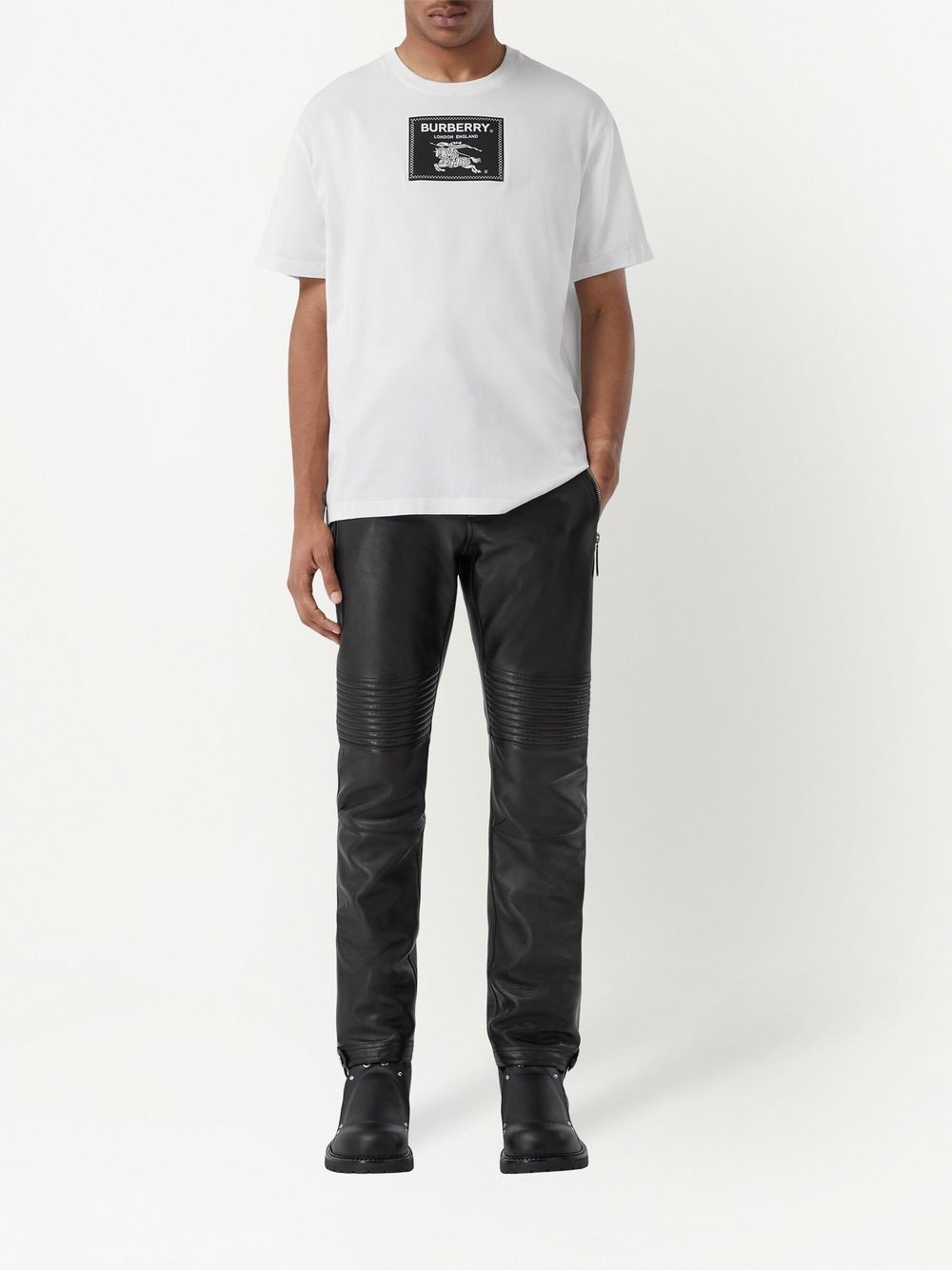 Burberry EKD T-shirt met applicatie - Wit