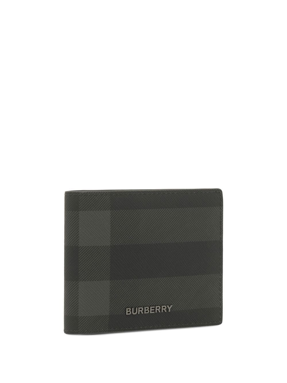 Burberry Leather And House Check International Bifold Wallet in