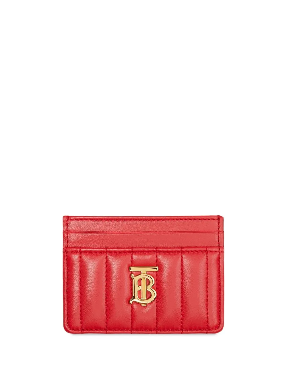 

Burberry Lola logo plaque quilter cardholder - Red