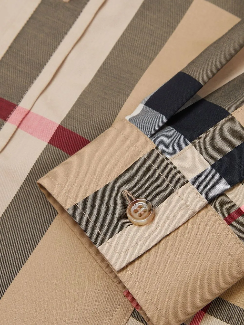 Burberry Kids Nova check long sleeve Shirt Neutrals FARFETCH