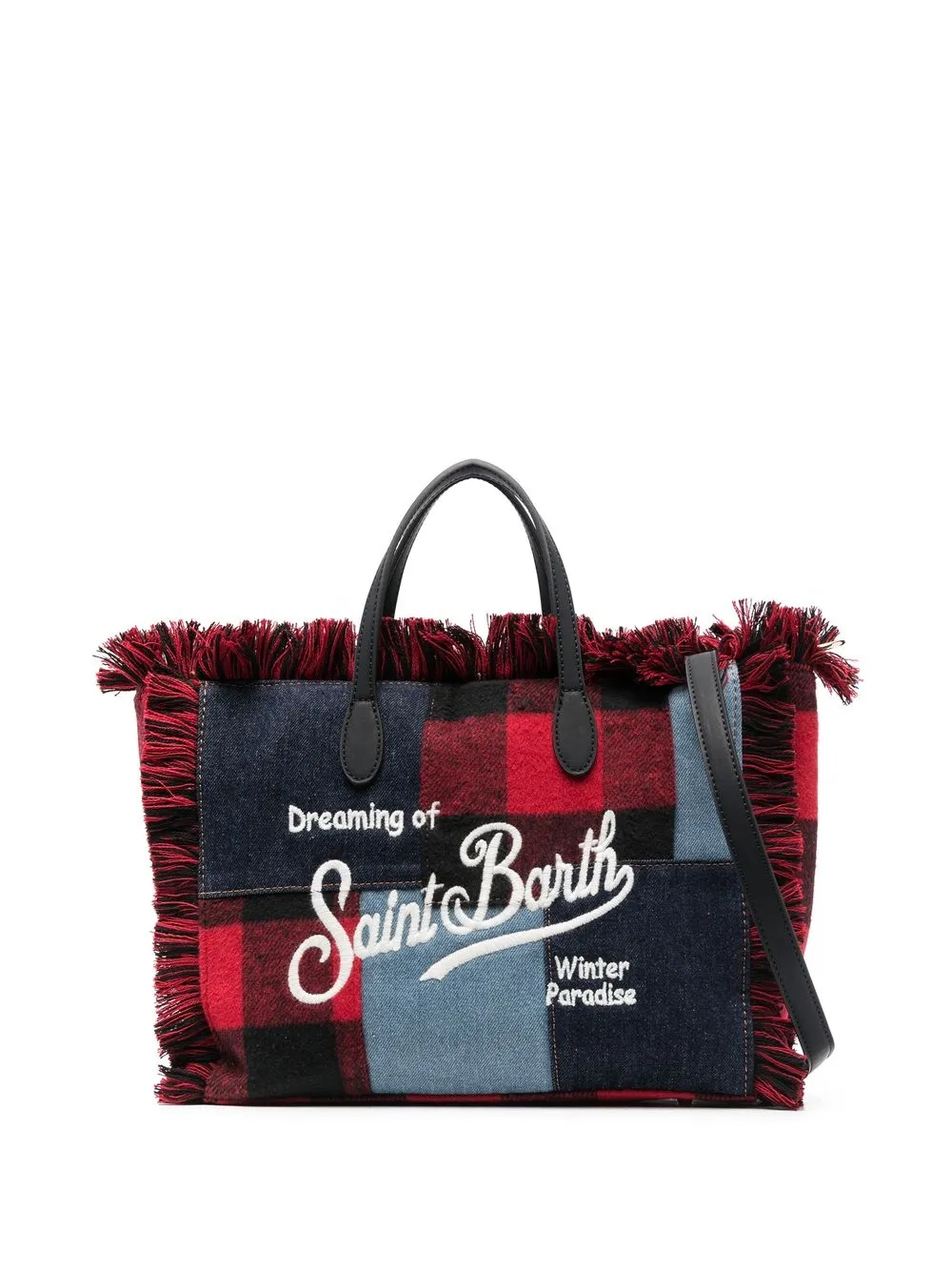 

MC2 Saint Barth embroidered-logo detail tote bag