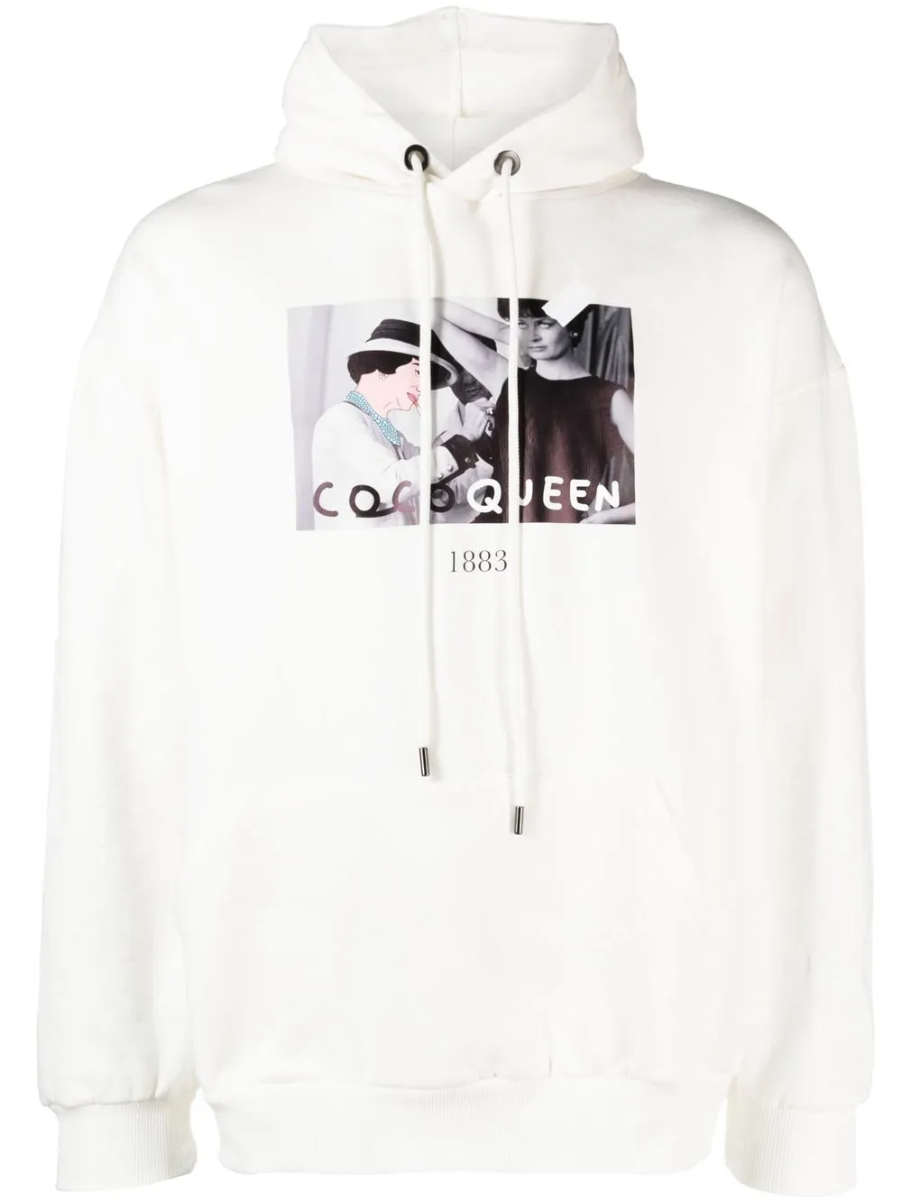 

Throwback. graphic-print hoodie - Neutrals