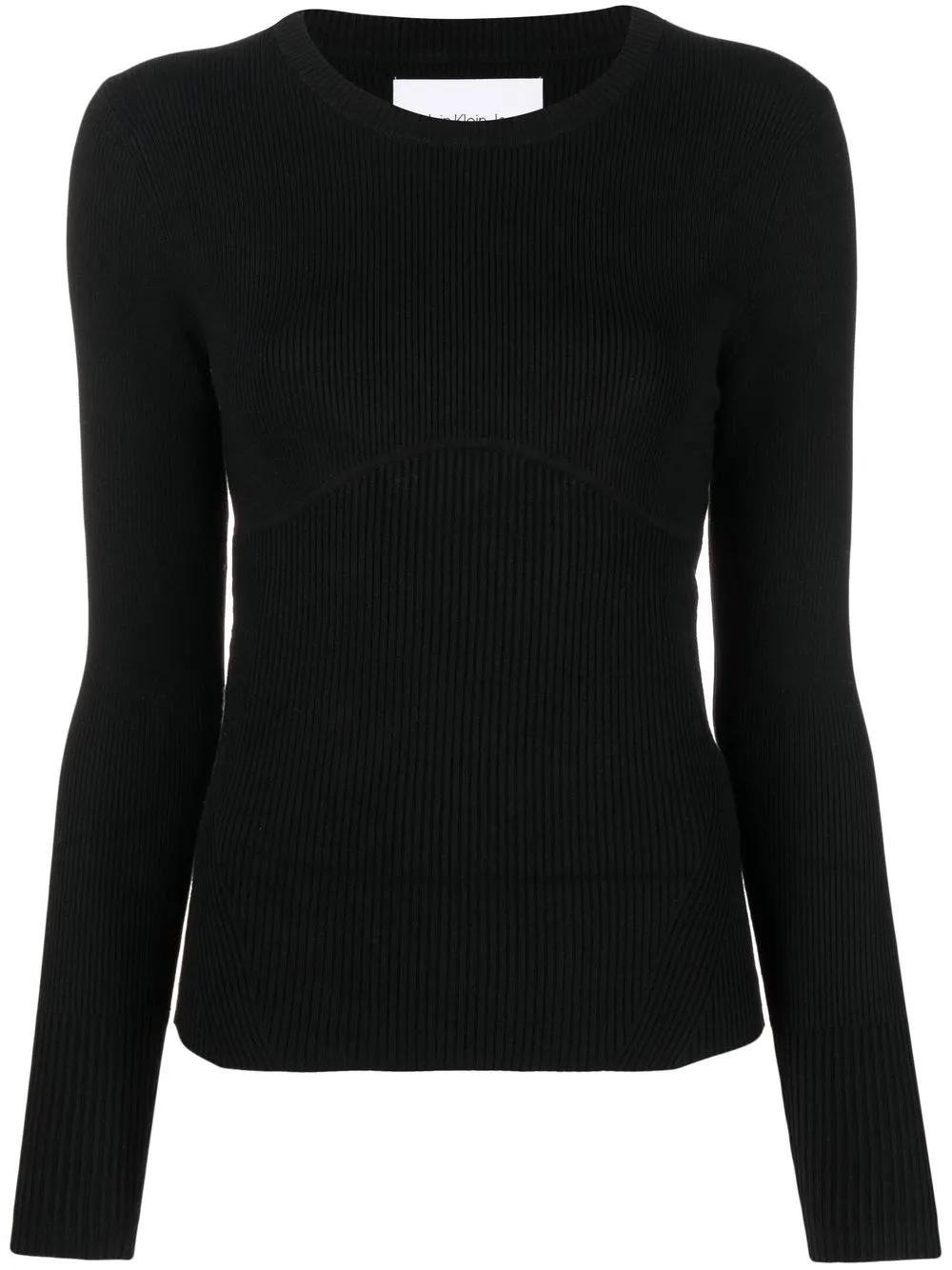 

Calvin Klein Jeans rib-knit long sleeve top - Black