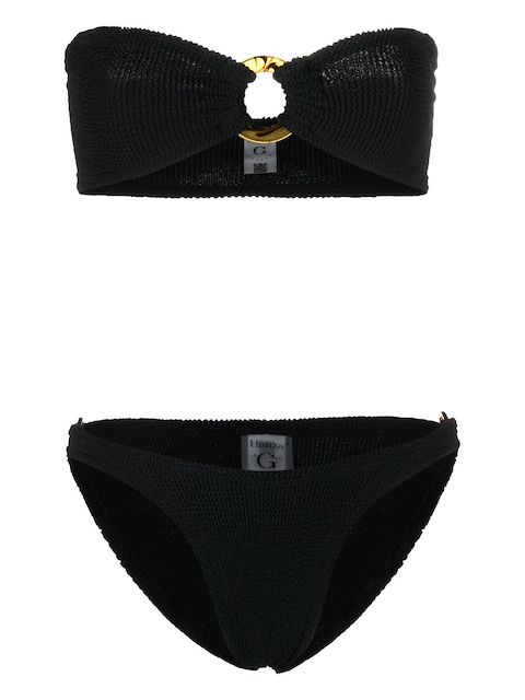 Hunza G Gloria ring-detail bikini set