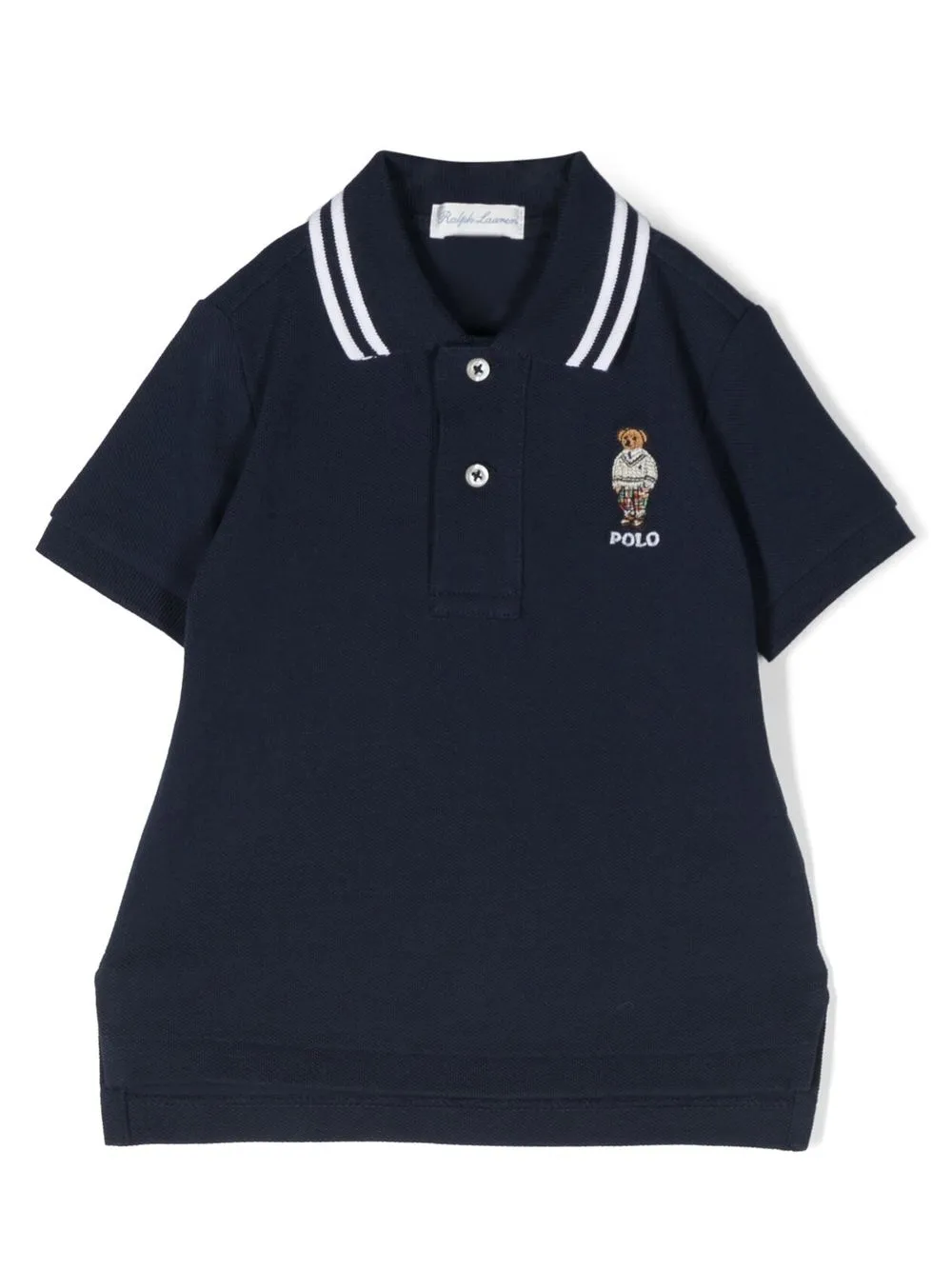 Ralph Lauren Babies' Polo Bear 棉polo衫 In Cruise Navy