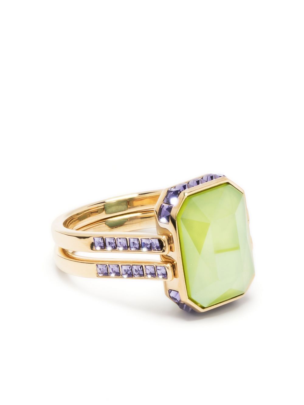 Swarovski Chroma Motif ring - Green