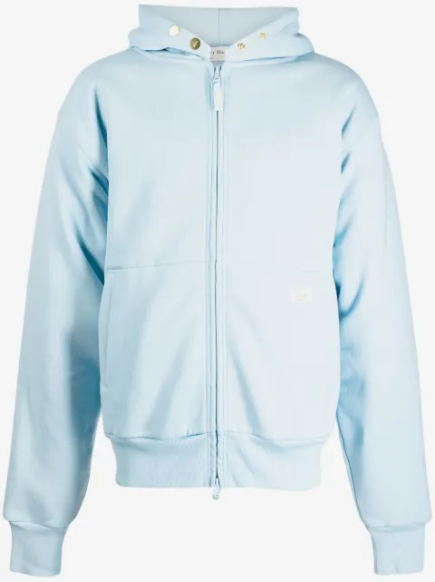 Advisory Board Crystals logo-patch zip-up hoodie