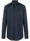 BOSS tailored stretch-cotton shirt - Blue