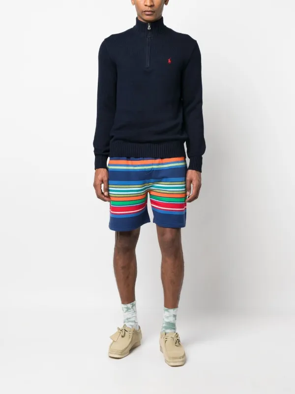 Polo Ralph Lauren Polo Pony quarter-zip Sweatshirt | Blue | FARFETCH