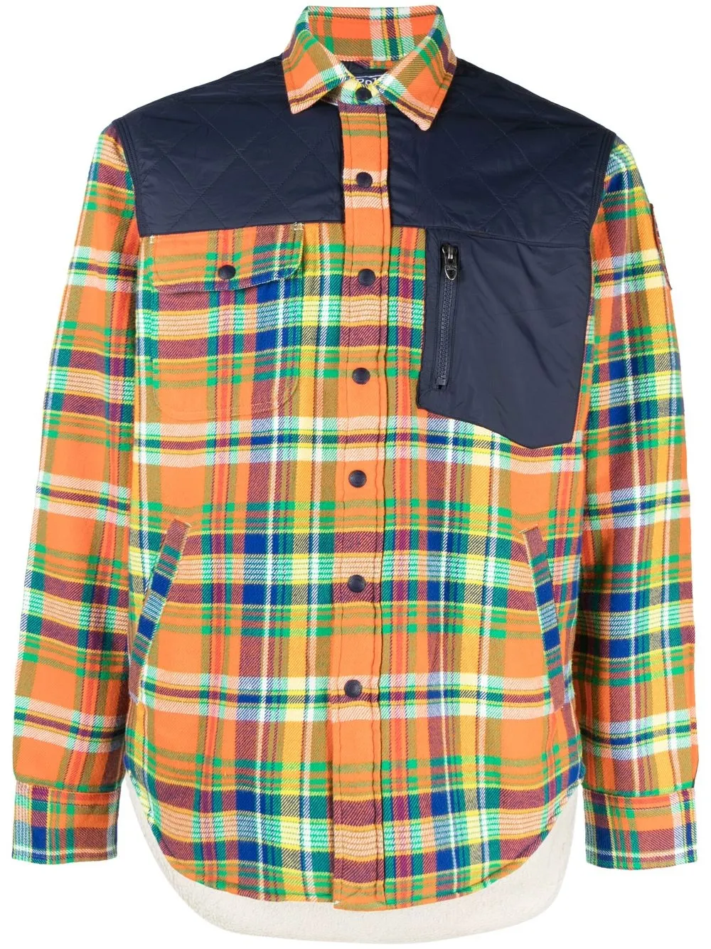 POLO RALPH LAUREN LOGO-PATCH PLAID JACKET