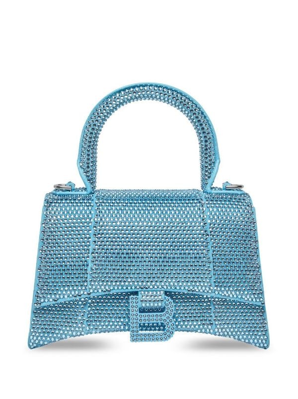 Balenciaga Hourglass crocodile-effect mini bag