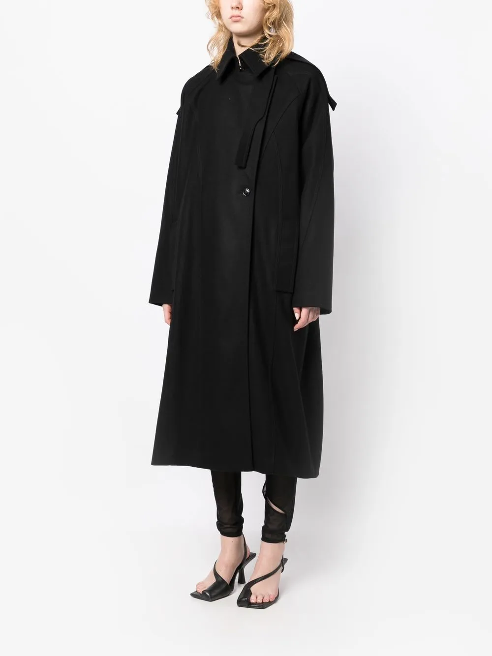 Shop Boyarovskaya Pasta Trench Coat In Black