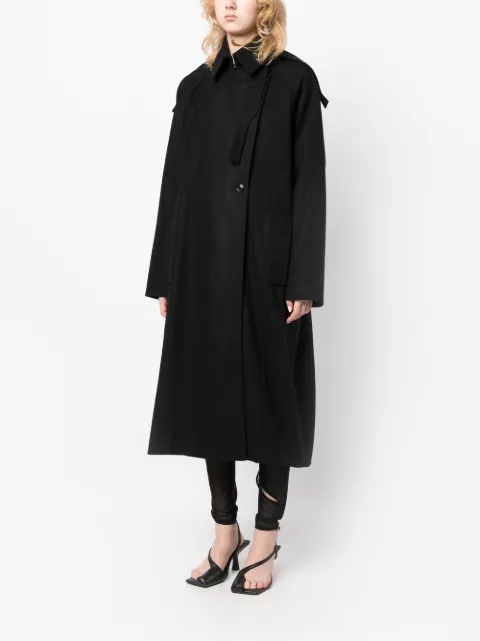 Boyarovskaya Pasta trench coat CFW22PASTAFELTRO17BLACK - 2