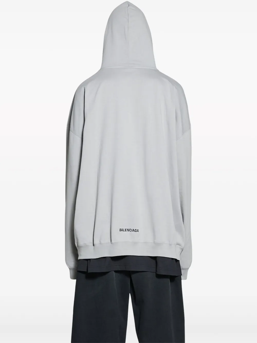 Balenciaga Hoodie met logoprint Grijs