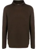 Ferragamo rear bib-collar knit jumper - Brown