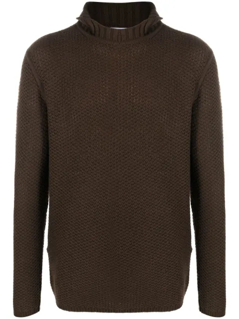 Ferragamo rear bib-collar knit jumper