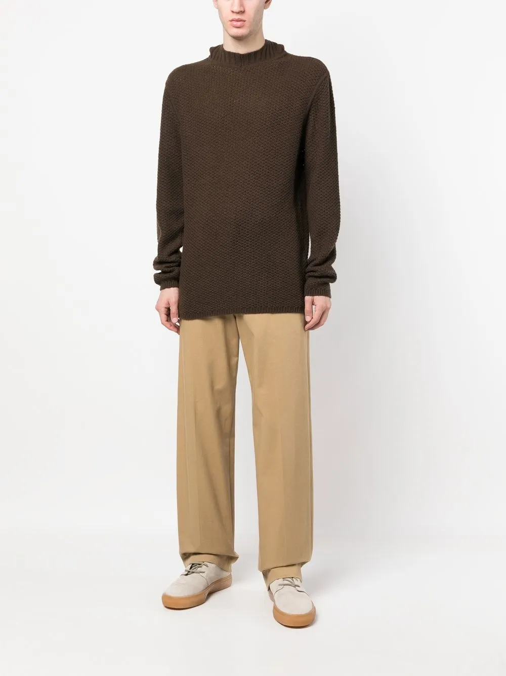 Ferragamo rear bib-collar knit jumper | Knitted Sweaters | Image 2