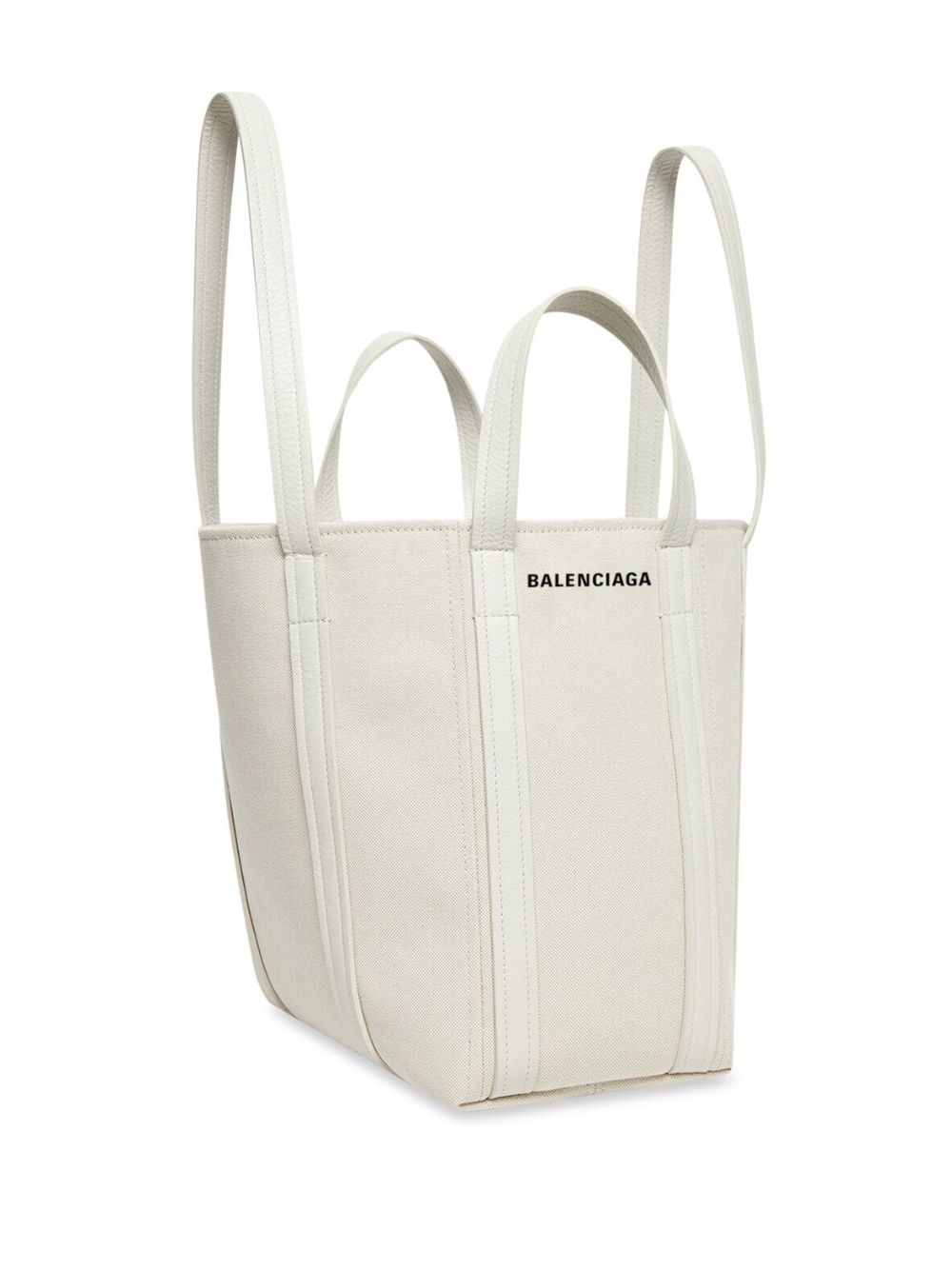 Shop Balenciaga Everyday 2.0 North-south Tote Bag In White