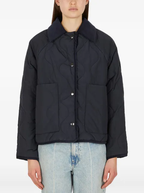 KASSL Editions corduroy-collar quilted jacket