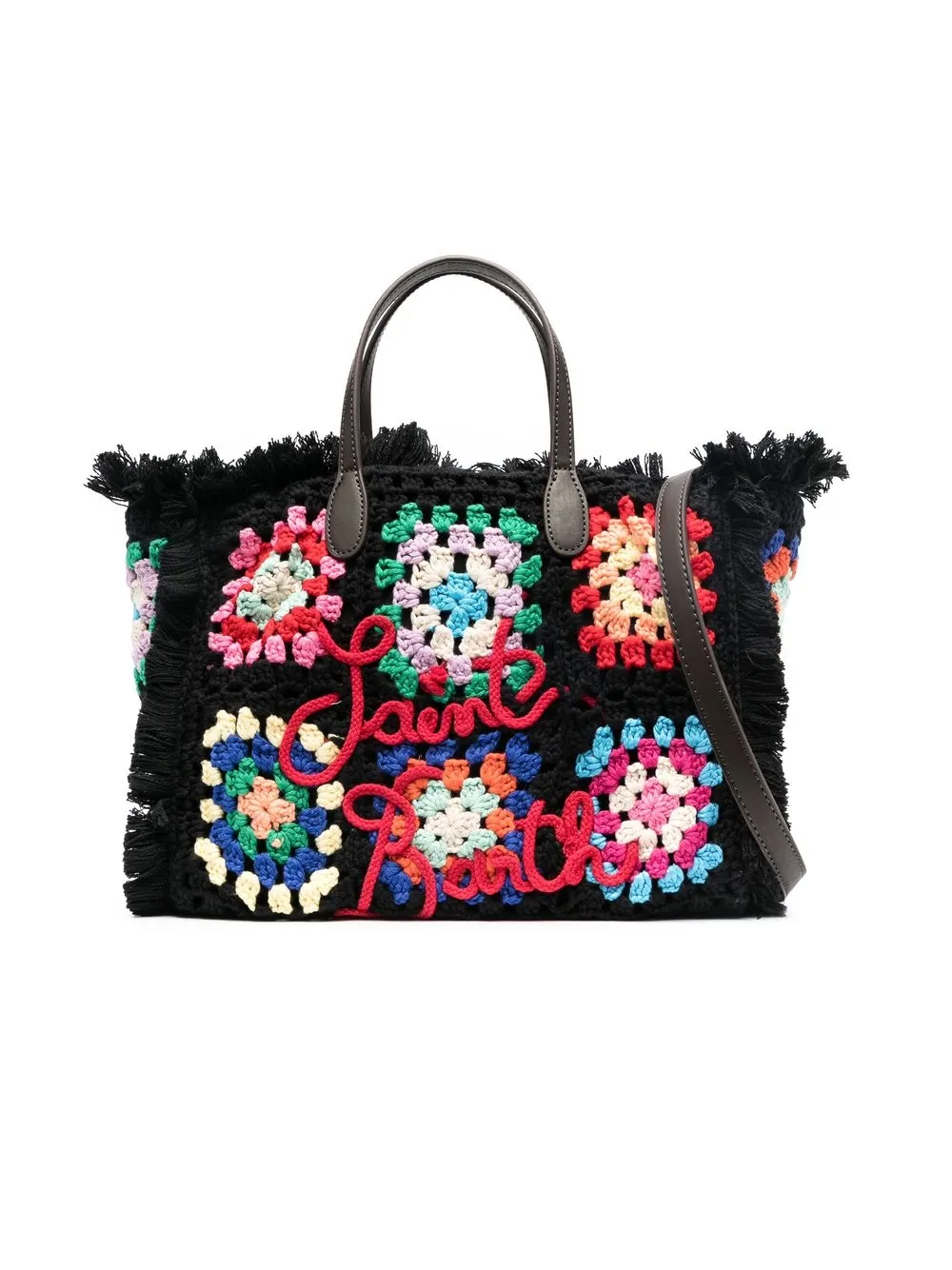 

MC2 Saint Barth Kids Colette crochet bag - Black