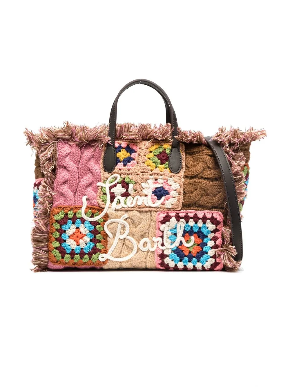 

MC2 Saint Barth Kids Colette crochet bag - Brown
