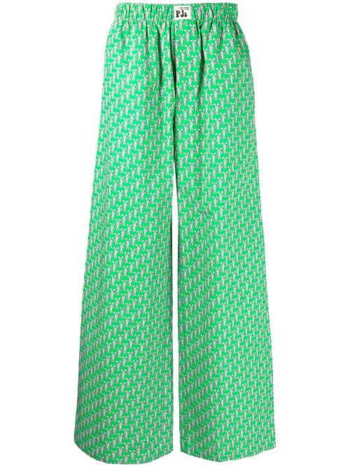 Bas de pyjama à imprimé graphique - Natasha Zinko - Modalova