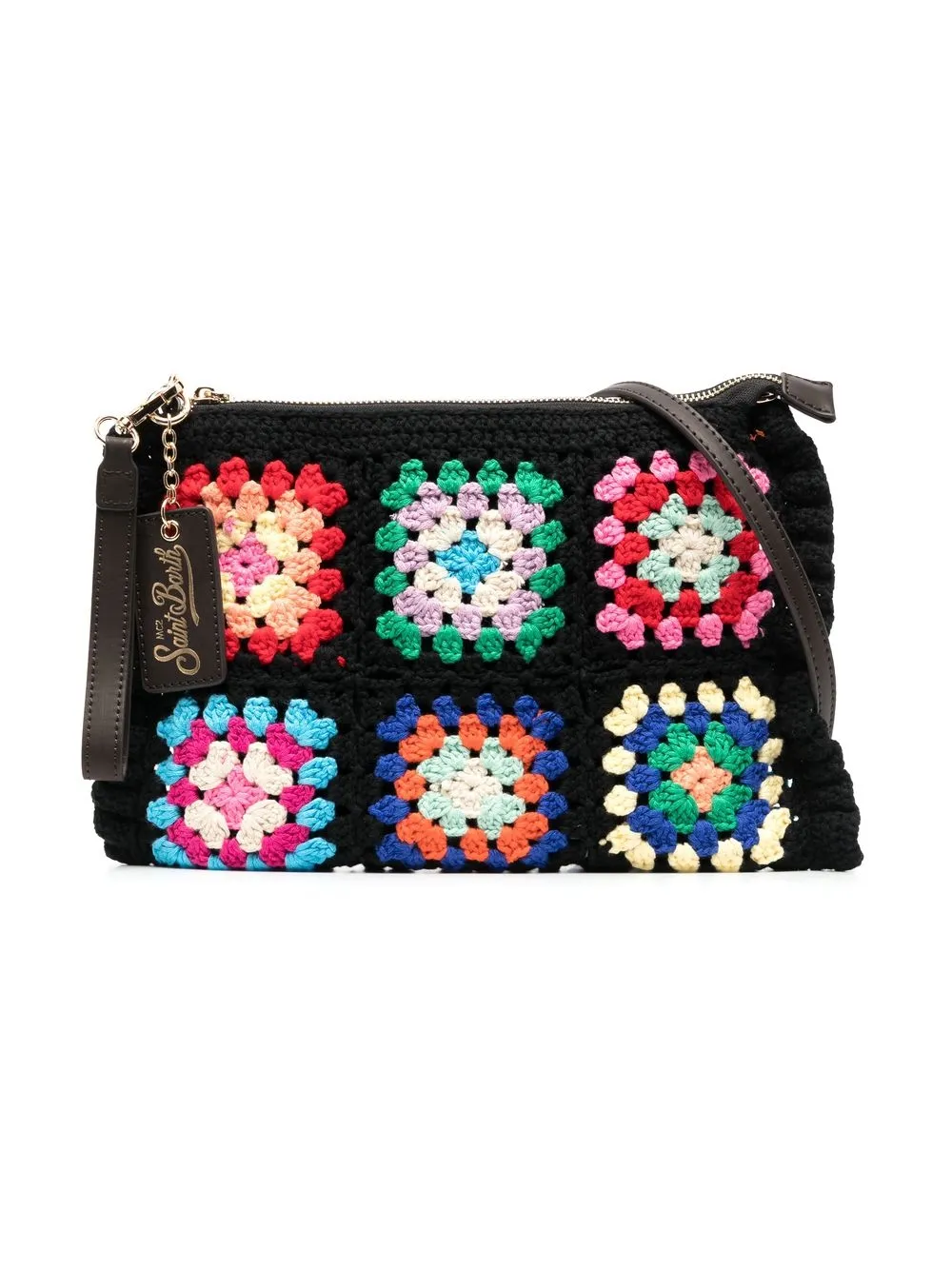 

MC2 Saint Barth Kids crochet shoulder bag - Black