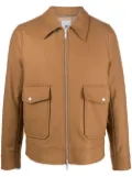 PT Torino zipped long-sleeved shirt jacket - Brown