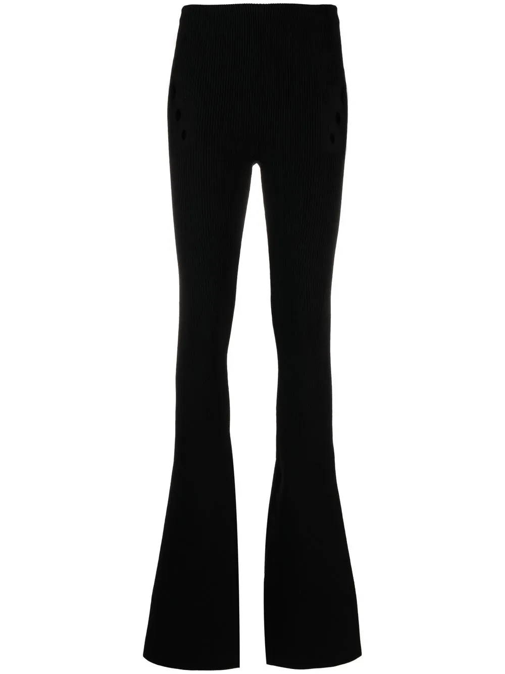 

Jean Paul Gaultier high-waisted knitted trousers - Black