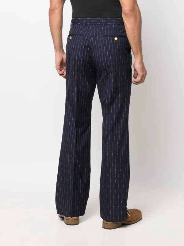 【関税込み】gucci Horsebit pants Horsebit GG canvas straight pants in brown - Gucci | Mytheresa