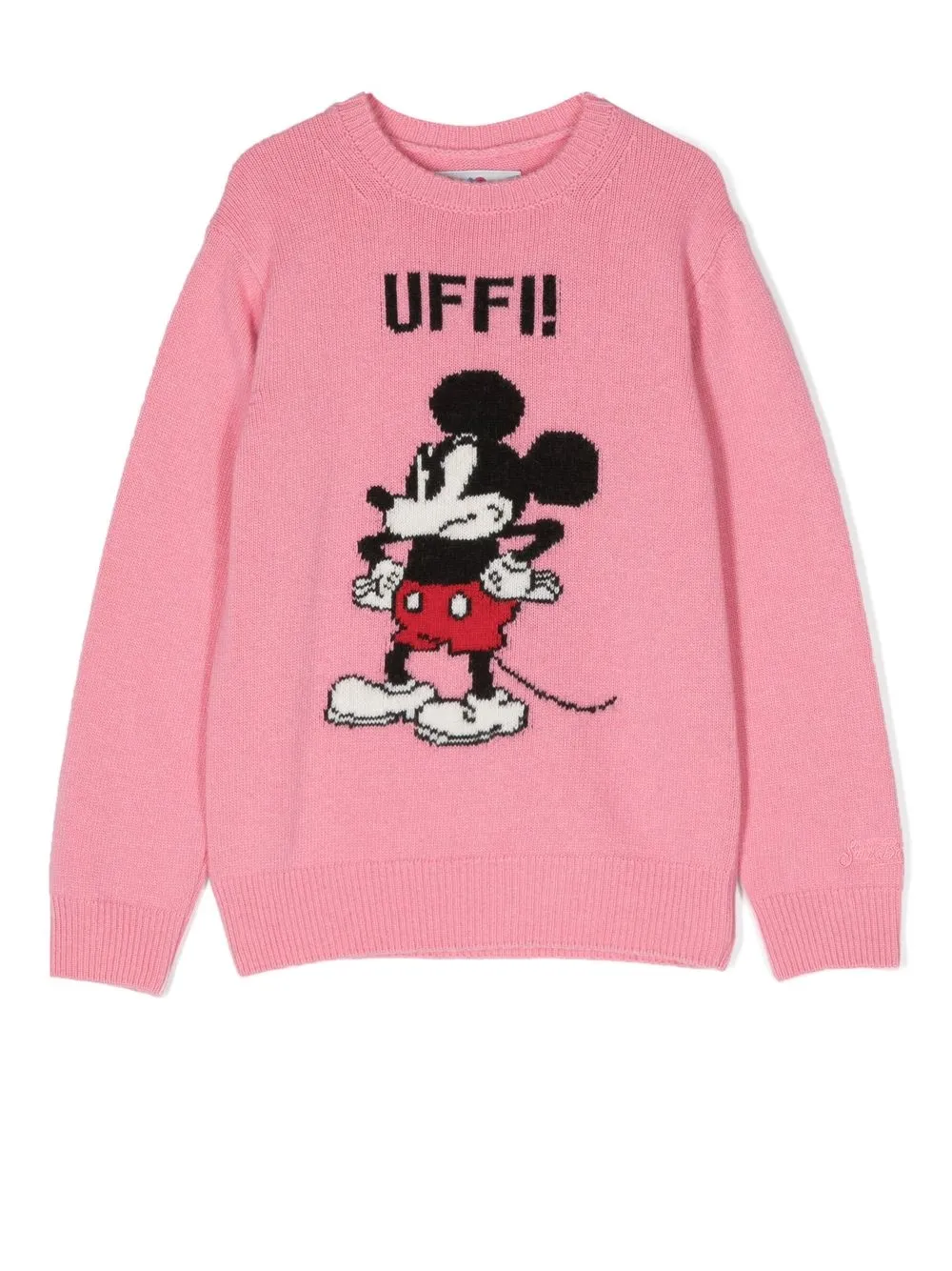 

MC2 Saint Barth Kids Uffi Mickey knitted sweater - Pink