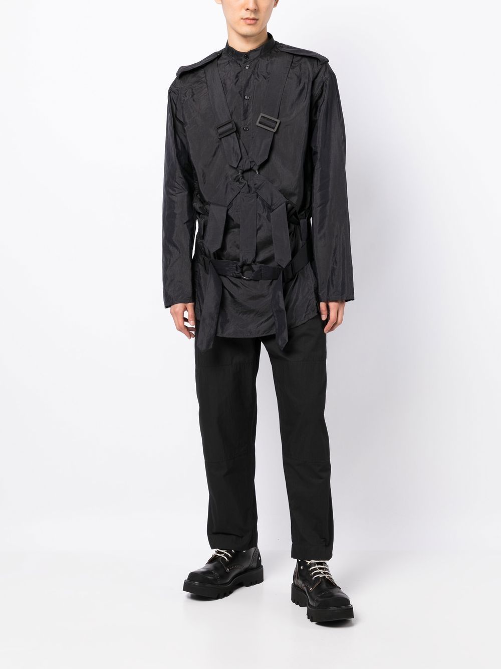 Nicolas Andreas Taralis Strap Detail Shirt - Farfetch