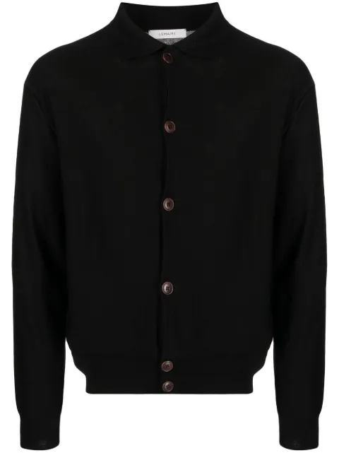 Lemaire ribbed classic-collar cardigan