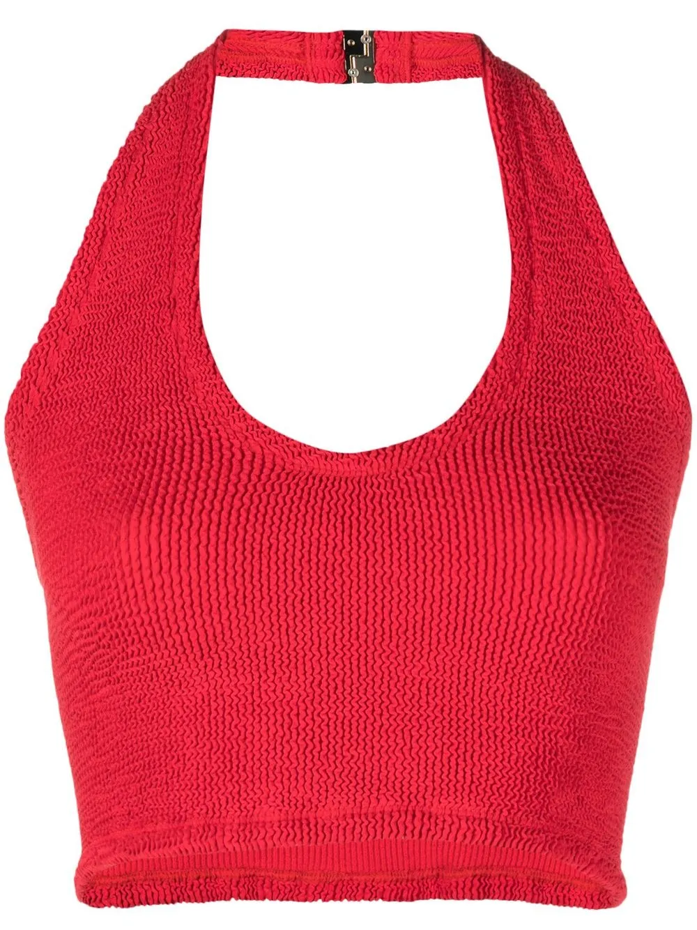 

Hunza G Nova halterneck crop top - Red