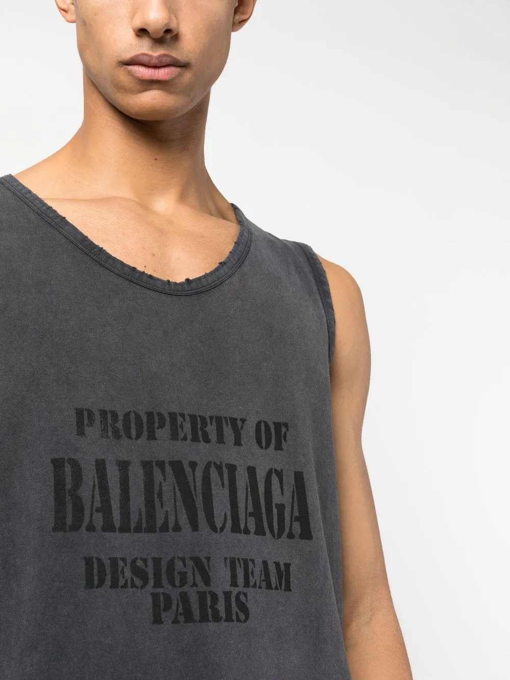 balenciaga logo tank